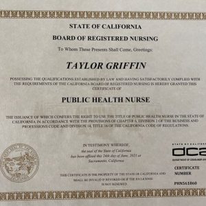 NCLEX CERTIFICATE USA