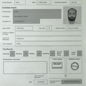 IELTS Certificate Canada