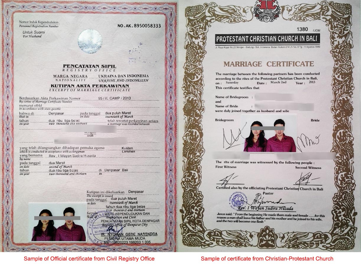 Legal Marriage Certificate