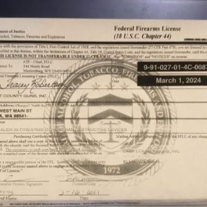 Federal Firearms Licenses FFL